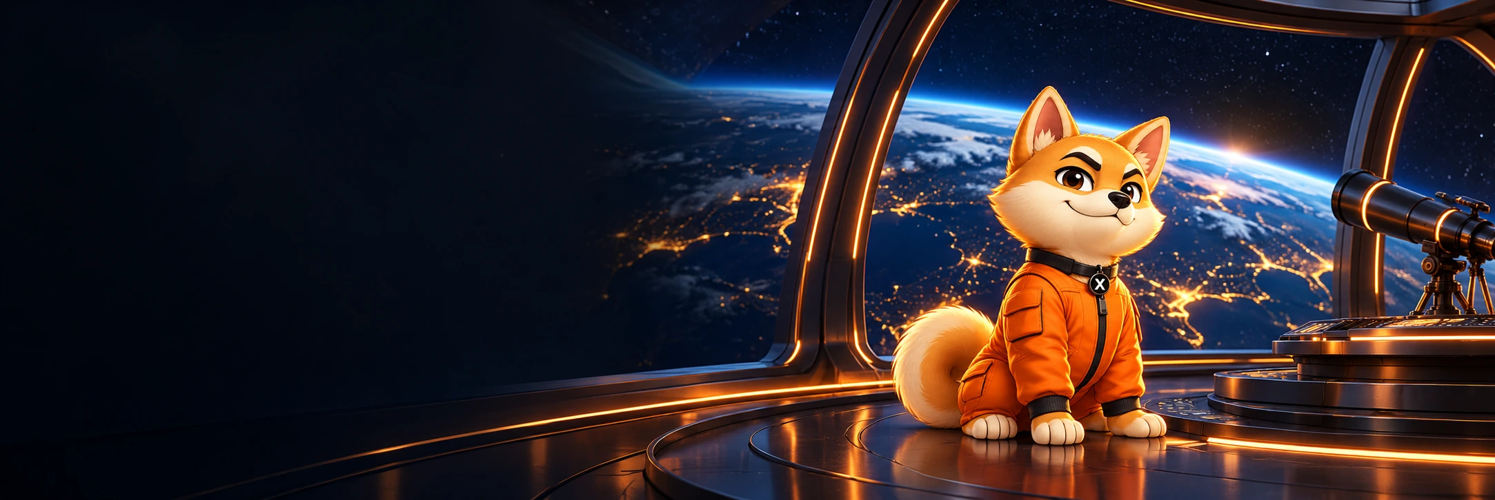 X in an orbital observatory above Earth
